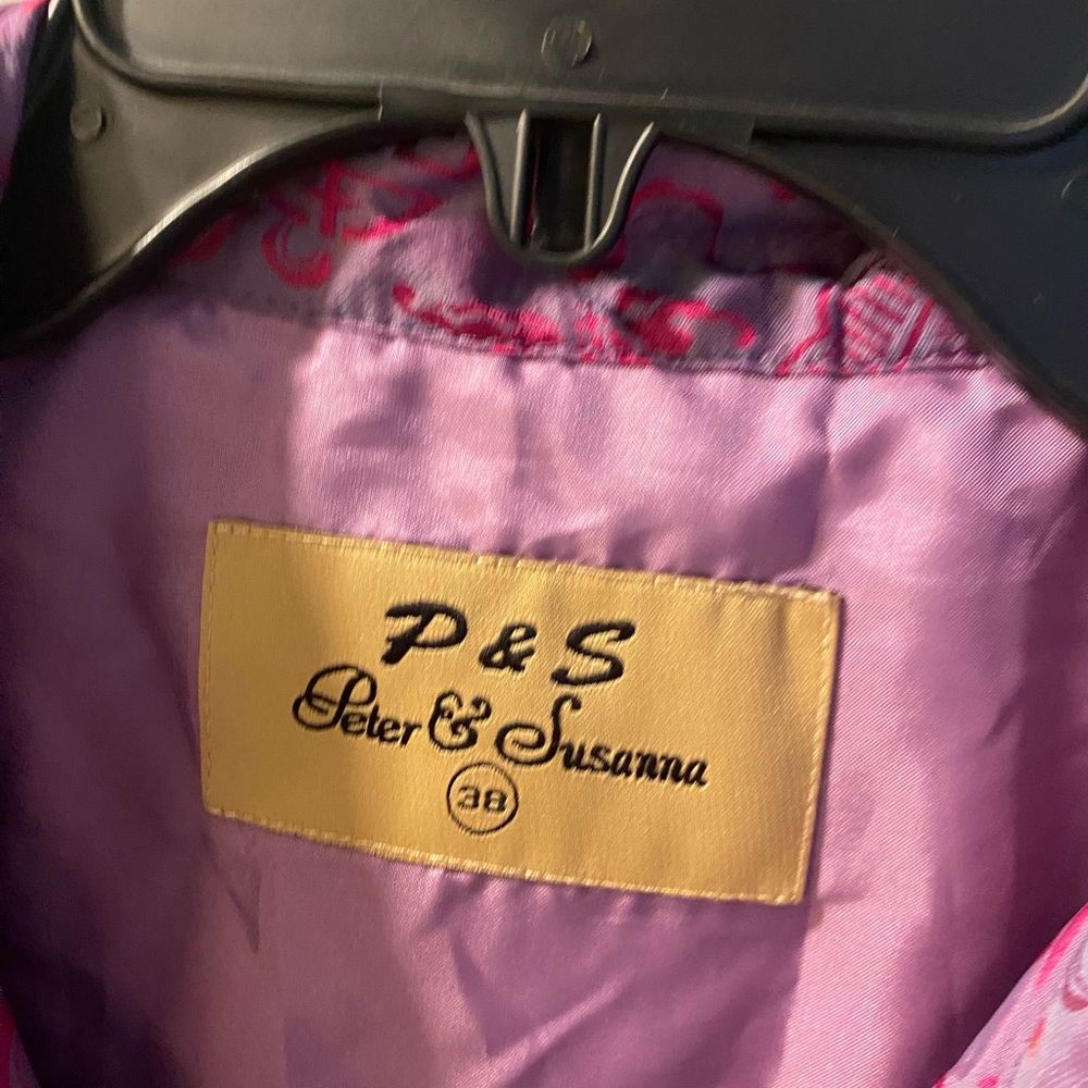 Elegant Pink Patterned Women's Jacket - image 3